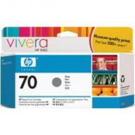 Original Vivera Tinte HP 70 (C9450A) für hp, grau Inhalt: 130 ml hp DesignJet 2100 / 3100 / Z3100 / Z3100GP (C9450A)