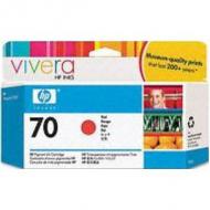 Original Vivera Tinte HP 70 (C9456A) für hp, rot Inhalt: 130 ml DesignJet 2100 / 3100 / Z3100 / Z3100GP (C9456A)