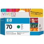 Original Vivera Tinte HP 70 (C9457A) für hp, grün Inhalt: 130 ml DesignJet 2100 / 3100 / Z3100 / Z3100GP (C9457A)