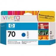 Original Vivera Tinte HP 70 (C9458A) für hp, blau Inhalt: 130 ml DesignJet 2100 / 3100 / Z3100 / Z3100GP (C9458A)