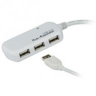 USB 2.0 Aktives Verlängerungskabel, mit 4-fach USB Hub