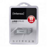 Intenso Flashdrive 008GB Alu Line  /  28R / 6,5W  /  silber (3521462)