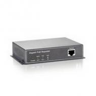 LevelOne Gigabit PoE Repeater POR-0120 erhöht die Reichweite des PoE-Netzwerks um 100 Meter, unterstützt 10 / 100 / 1000 Mbps, entspricht IEEE 802.3af, 2 Port PSE, LED-Anzeige, Metallgehäuse anthrazit, Maße: (B)120 x (T)90 x (H)28 mm (POR-0120 / 552042)