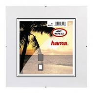 Hama Rahmenloser Bildhalter Clip-Fix, Anti-Reflex-Glas, 20 x 20 cm (00063113)