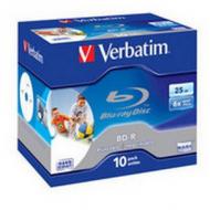 Verbatim Medium BD-R  /  25 GB  /  6x  /  10er  /  JC  /  Blu-Ray  /  druck (43713)