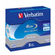 Verbatim Medium BD-R  /  50 GB  /  6x  /  5er  /  JC  /  Blu-Ray (43748)