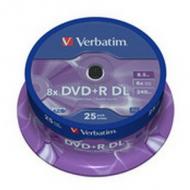 Verbatim Medium DVD+R  /  8.5 GB  /  8x  /  DDL  /  025er CakeBox (43757)