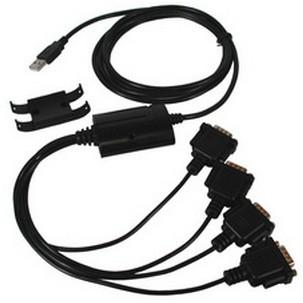 USB 2.0 - RS232 Adapterkabel, 4 Port EX-1324