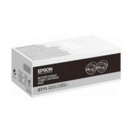 Epson al-m200 / mx200 rückgabe-tonerkassetten schwarz 2x2.5k (c13s050711)