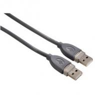 Hama USB-2.0-Kabel (A-A), geschirmt, 1,80 m, Grau (00039664)