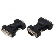 DVI - VGA Adapter, DVI 24+5 Kupplung - 15 Pol VGA Stecker