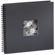 Hama Spiral-Album Fine Art, 36x32 cm, 50 schwarze Seiten, Grau (00094874)