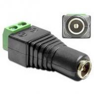 Delock adapter terminalblock 2pin -> dc 2,5 x 5,5mm buchse (65485)