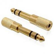 Delock klinke adapter 3,5mm -> 6,3mm bu / st gold (65361)