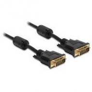 Delock dvi kabel dvi(24+1) -> dvi(24+1) st / st 1.00m gold (83189)