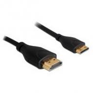 Delock hdmi kabel ethernet a -> mini c st / st 1.00m slim (83132)