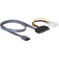 Delock sata-kabel sata 22pin -> sata 7pin +4pin molex 0.40m (84230)