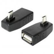 Usb adapter delock micro b - a st / bu 270ø otg gewinkelt (65473)