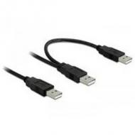 Usb y-kabel delock a -> 2x a st / st 0.70m (82769)