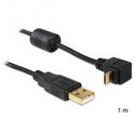 Delock usb kabel a -> micro-b 90° st / st 1.00m sw (83148)