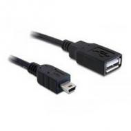 Delock usb kabel a -> mini-b bu / st 0.50m sw (82905)