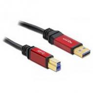 Delock usb3.0 kabel a -> b st / st 5.00m premium (82759)