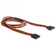 Delock stromkabel sata 15pin -> sata 15pin  st / bu  1.00m (60133)