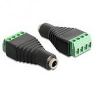 Delock adapter terminalblock 4pin -> 3,5mm klinke buchse (65457)