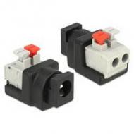 Adapter delock terminalblock 2pin - dc 2,1 x 5,5mm buchse (65524)