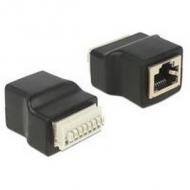 Delock adapter terminalblock 8pin -> rj45 buchse (65527)