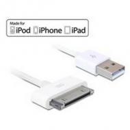 Delock iphone 4 kabel 30pin -> usb a st / st 1.80m weiß (83169)