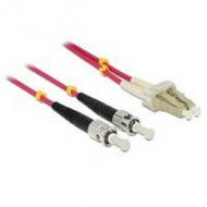 Delock lwl patchkabel lc -> st 1.00m multimode duplex om4 (84685)