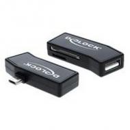 Card reader delock usb micro b - sd / microsd +usb otg extern (91730)