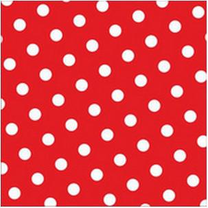 Motivservietten "Dots" rot 82756