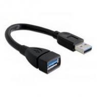 DELOCK Kabel USB 3.0 Verlaengerung, A / A 15cm S / B (82776)