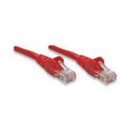 INTELLINET Netzwerkkabel Cat5e U / UTP 2,0m Rot RJ-45 Stecker  /  RJ-45 Stecker Snagless Vergoldete Kontakte Polybeutel (319300)