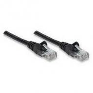 INTELLINET Netzwerkkabel Cat5e U / UTP 5,0m Schwarz RJ-45 Stecker  /  RJ-45 Stecker Snagless Vergoldete Kontakte Polybeutel (320771)