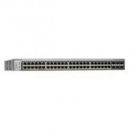 NETGEAR ProSafe 52-port Gigabit Smart Stackable Switch mit PoE - 6 SFP Ports - 1x AGC761 2.5 G SFP Direct Attach Kabel für stacking (GS752TPSB-100EUS)