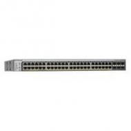 NETGEAR ProSafe 52-port Gigabit Smart Stackable Switch mit PoE - 6 SFP Ports - 1x AGC761 2.5 G SFP Direct Attach Kabel fr stacking (GS752TPSB-100EUS)
