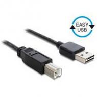 DELOCK Kabel EASY USB 2.0-A B Stecker/Stecker 1 m (83358)