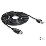 DELOCK Kabel EASY USB 2.0-A Stecker USB 2.0-A Buchse 3 m (83372)