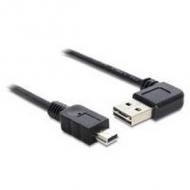 DELOCK Kabel EASY USB 2.0-A 90G gewinkelt Mini USB 5 Pin Stecker / Stecker 1 m (83378)