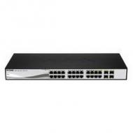 D-LINK D 1210-24P 24-Port Layer2 PoE Gigabit Smart Managed Switch 24x 10 / 100 / 1000BASE-T PoE 4x Combo SFP 192W Metallgehäuse (D 1210-24P)