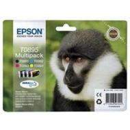 EPSON T0895 Tinte schwarz und dreifarbig Standardkapazität 16.3ml 1-pack blister ohne Alarm (C13T08954010)