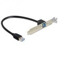 DELOCK Slotblech - USB 3.0-B 1xPort extern  /  1x USB 3.0-A intern (83180)