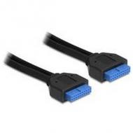 Usb3.0 kabel delock pinheader 19pin - 19pin bu/bu 0.45m (83124)