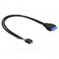 Delock usb3.0 kabel pinheader 19pin -> 8pin bu / st 0.3 (83095)