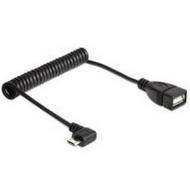 Usb kabel delock a - micro b bu / st 0.50m 90øgew. sw otg (83354)