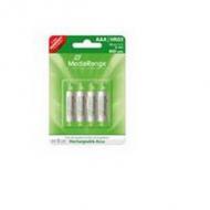 Mediarange batterie rechargeable accu micro aaa  hr03   4st (mrbat120)