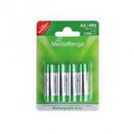 Mediarange batterie rechargeable accu mignon aa  hr06   4stk (mrbat121)